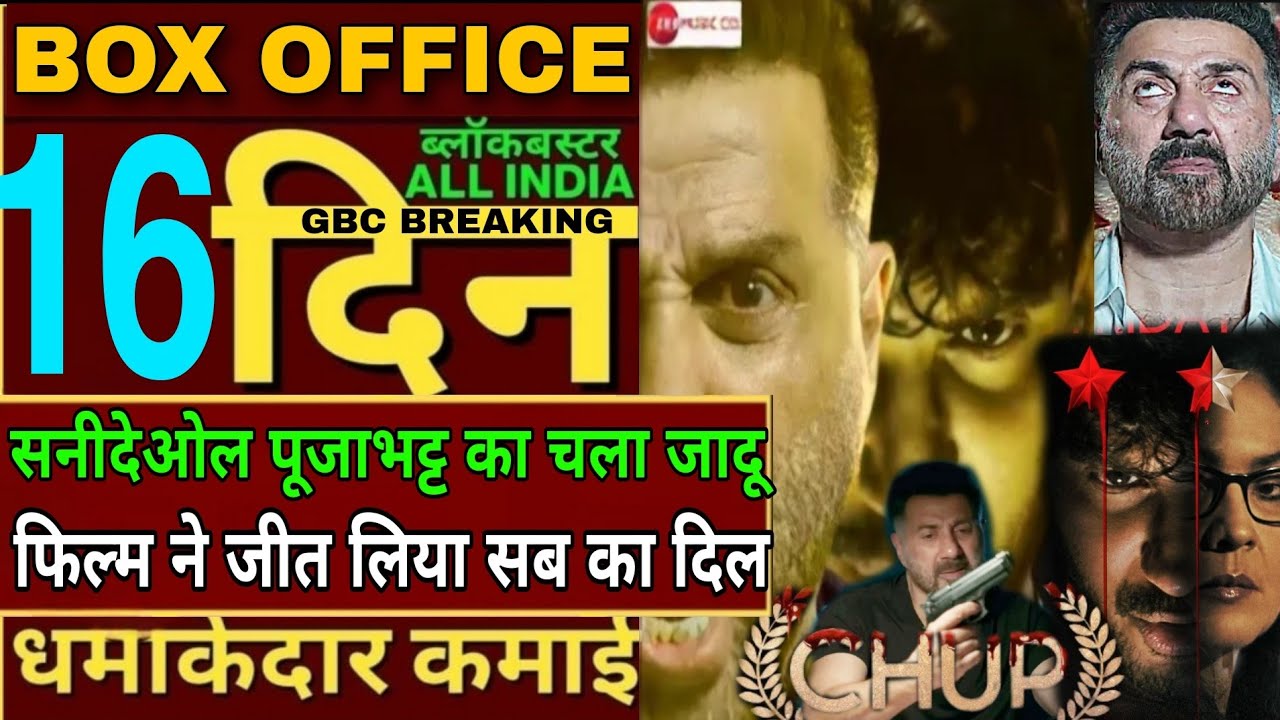 Chup 16th day box office collection,Sunny Deol interview,chup box office Collection,chup hit or flop