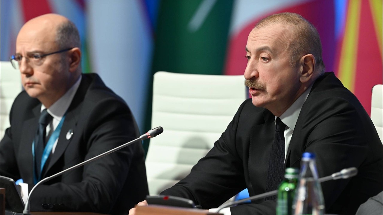 İlham Əliyevin Cənub Qaz Dəhlizi Məşvərət Şurası çərçivəsində nazirlərin 12-ci iclasında çıxışı