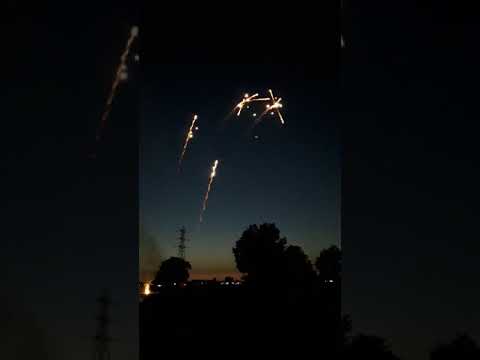 Feu d'artifice   Sailly-Labourse   13 juillet 2018