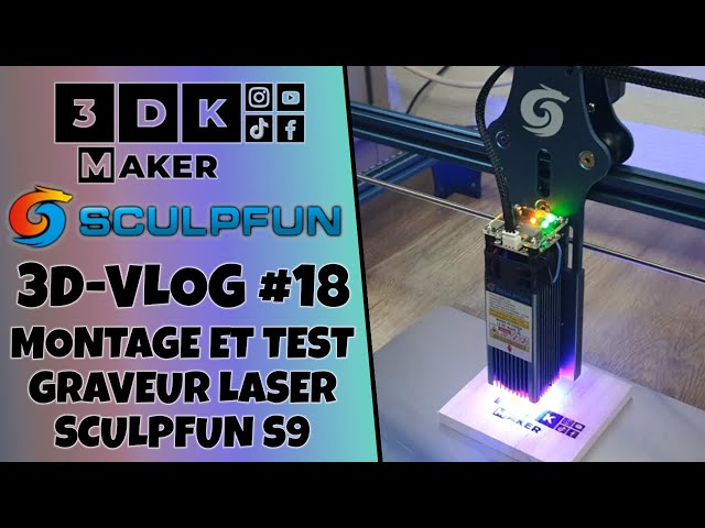 Amazing SCULPFUN S9 Laser Engraving Machine (unbox / assembly / test) 