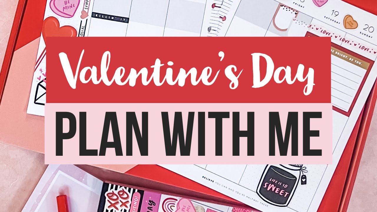 Plan With Me Using the New Valentine's Be Happy Box Colorblock Happy