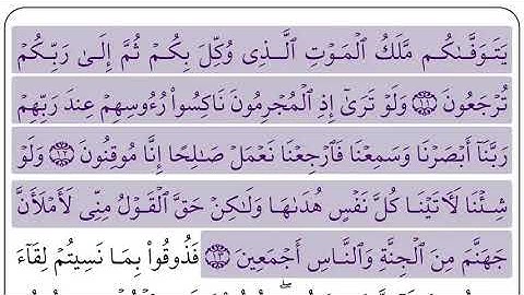 سورة السجدة بصوت محمد الهندي