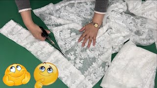 [DIY] Я пыталась вырезать неиспользуемые кружевные шторы. Удивительные творения рождаются.