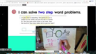 4.22- Solving two step word problems second grade math expressions