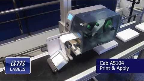 Cab A5104 Print & Apply - in action
