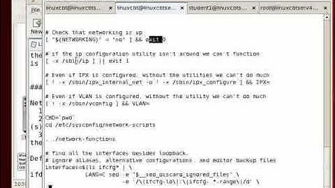 Redhat Enterprise linux 5 Network Config Part1