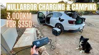 Nullarbor camping and off-grid charger; 3000km for $350