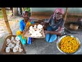Village style mushroom bharta recipe our grandfather grandmother collecting natural forestmushroom