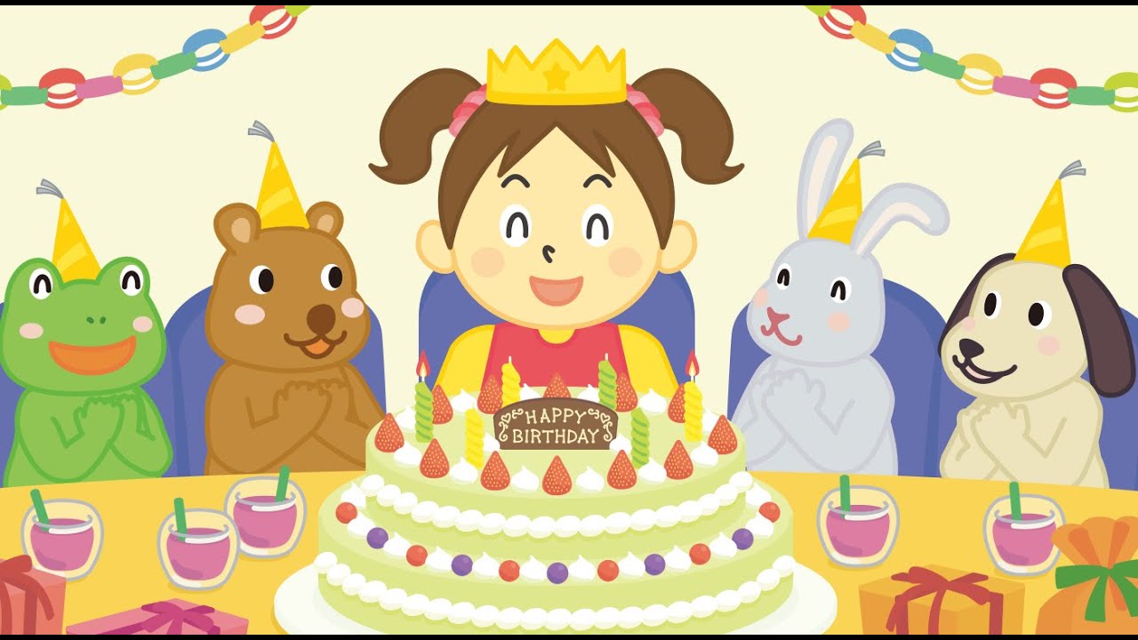 歌付き Happy Birthday To You ハッピーバースデートゥユー 英語童謡 Youtube