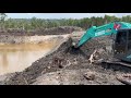 Amazing Excavator Action In Mud Soil #Excavator #Construction #HeavyEquipment #Shorts #Cambodia