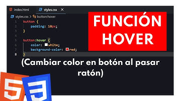 Cómo CAMBIAR el COLOR del BOTÓN al pasar el RATÓN [Efecto Hover]