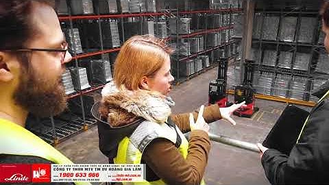 Xe nâng tự động: Linde R-MATIC vận hành trong kho hàng