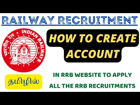 HOW TO CREATE ACCOUNT IN RRB WEBSITE TO APPLY ALL THE RRB EXAMS IN TAMIL