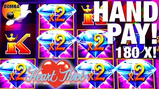 JACKPOT HANDPAY! 180 X!  Heart Throb ~ Lightning Link ARIA Casino Las Vegas Slot Machine Win!