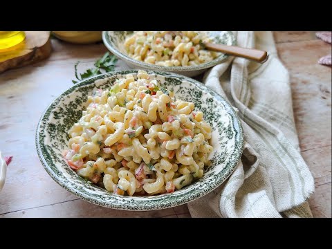 Deli-style macaroni salad, from the video
