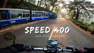 Triumph Speed 400 Raw Exhaust Ride  Pure Raw Ride OnBoard | Darjeeling