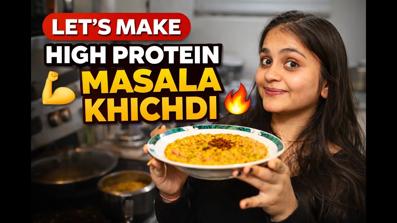 Quick 15 minute Khichdi Recipe | High Protein Meal | Weight Loss Diet 🔥