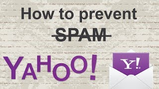 How to block yahoo junk mail (prevent spam)
