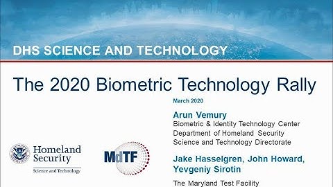 Biometric Technology Rally 2020 - Announcement
