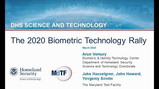 Biometric Technology Rally 2020 - Announcement