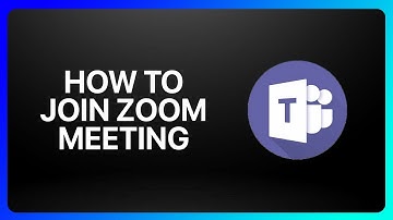 How To Join Zoom Meeting In Microsoft Teams Tutorial
