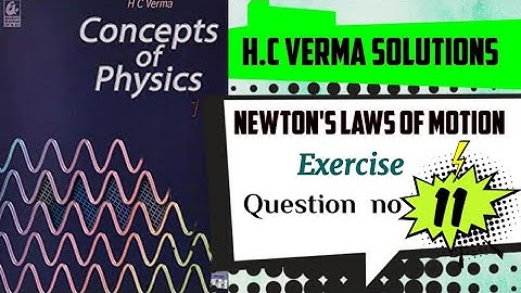 H.C Verma solutions || NEWTON