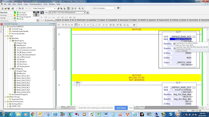 Rslogix5000 analog input simulation