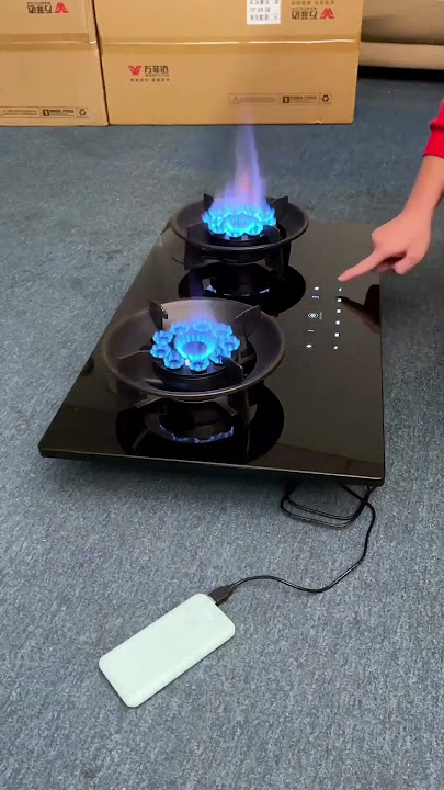 ⭐ Product Link in Comments ⭐Liftable Double Gas Stove #kitchen #gadgets 