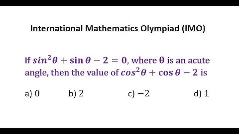 #olympiadmathematicscompetition , #imo , #mcq , #introductiontotrigonometry , #trigonometryclass10