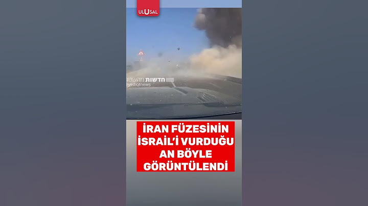 İran füzesinin İsrail'i vurduğu an böyle görüntülendi #shorts #israil #iran