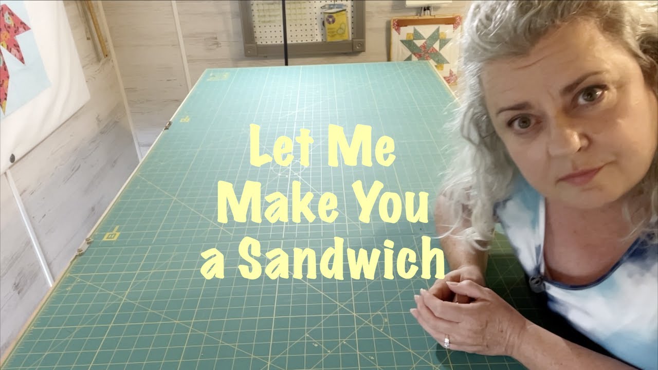 How to Sandwich a Quilt on a Table Step by Step Glue/Pin Baste Method