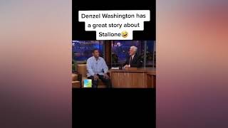Denzel Washington has a great Story about Stallone😅😂🤣 #Shorts #Tiktok