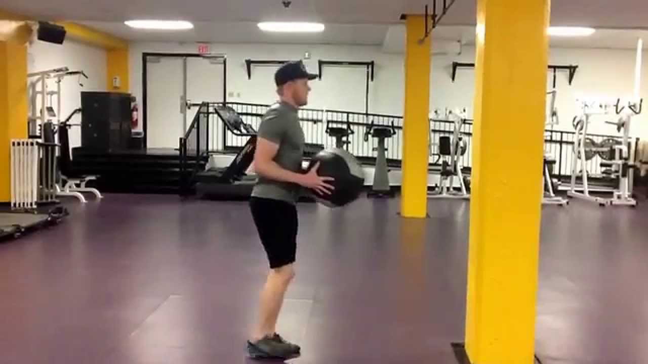 Single Leg RDL Medicine Ball Reach YouTube
