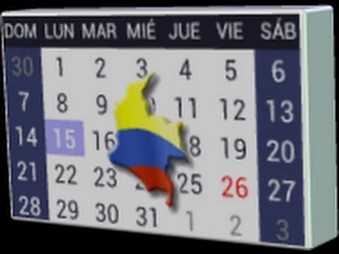 Feriados Colombianos 2023, Widget