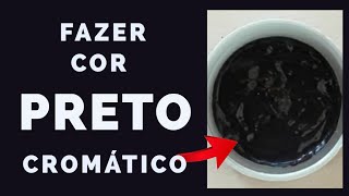 Como Fazer A Cor Preto Cromático Através De Misturas De Cores Parte 2