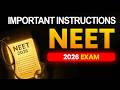 NEET 2026 Important Guidelines Every Aspirant Should Follow | @srichaitanyagosala