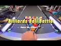 Billiards ball battle  treadmill pool ball race 