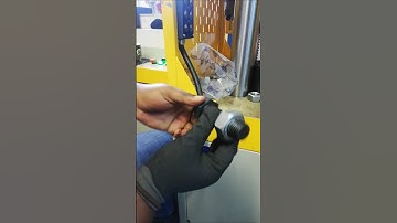 METRIC NUT SEIZED AFTER PROOF LOAD TEST USING HYDRAULIC TENSILE TESTING MACHINE