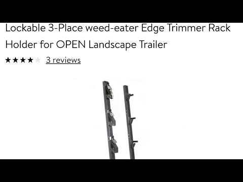 Locking Single Trimmer Rack Trim line Holder for Open Landscape Trailers Rack