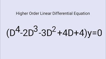 (D^4-2D^3-3D^2+4D+4)y=0 #ComplementaryFunction #HigherOrderLinearDifferentialEquations L721
