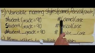 VARIABLE NAMING STYLES (CAMEL, PASCAL AND SNAKE CASE)(LEVEL 1, PROBLEM 5) Net Worth