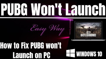 How to Fix PUBG Won