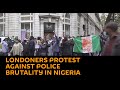 Londoners Demonstrate Against Police Brutality in Nigeria