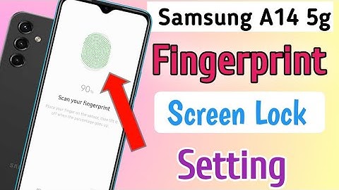 Samsung A14 5g  me display fingerprint setting | how to set fingerprint lock in samsung a14 mobile