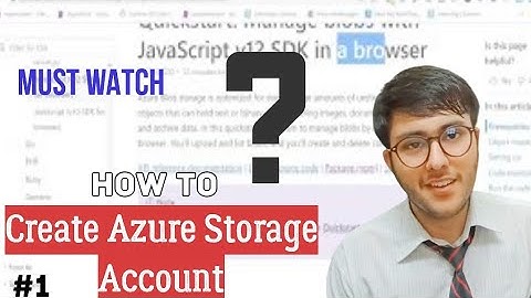 Azure Storage: How to create azure storage account? | Must Watch | IT Cell | 1