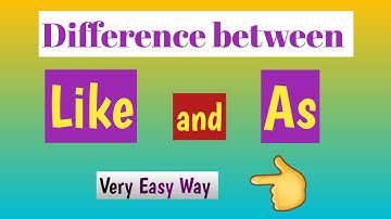 Difference between Like and As with Examples|Urdu| English| Learn with Jannat 1