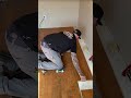Installing wooden planks on room floor step guide #shorts #construction #flooring