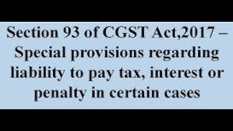 Liability to Pay Tax in Certain Cases Of GST Lecture By Prof. Rajesh J Tayal For CA Final