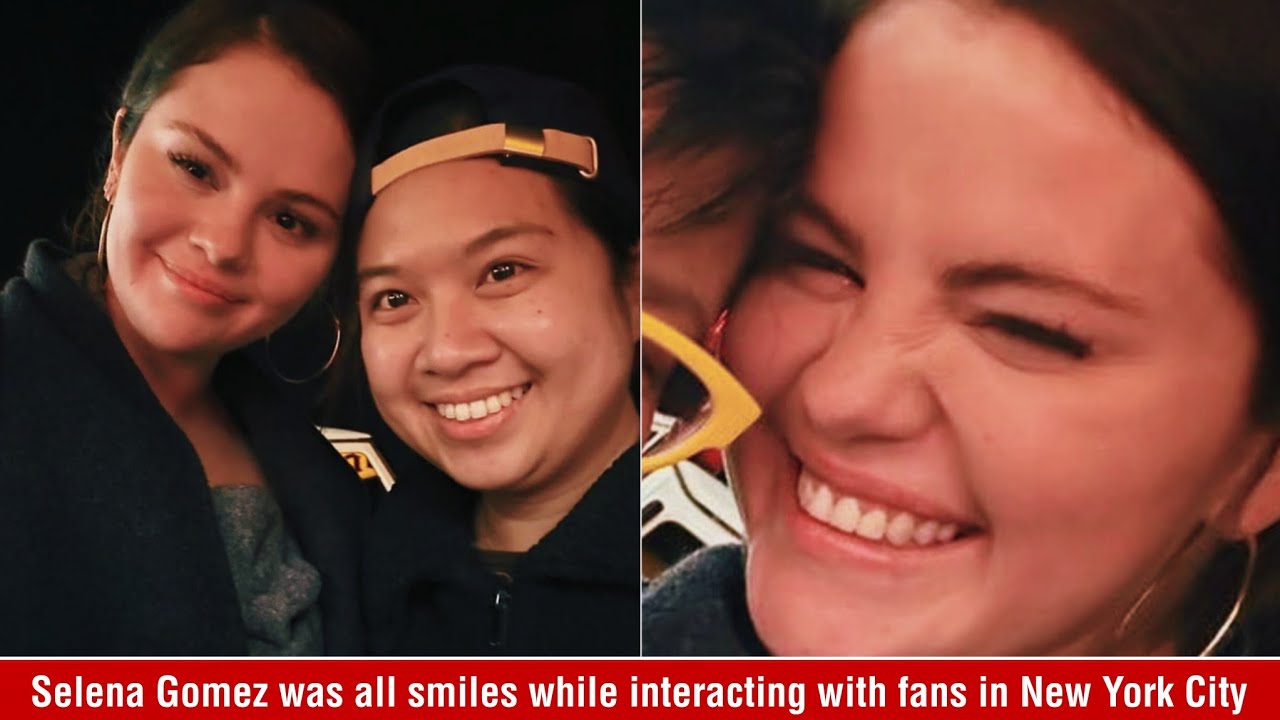 Selena Gomez was all smiles while interacting with fans in New York