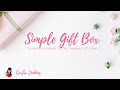 SIMPLE GIFTBOX TO SEND BY POST | FRIENDMAIL | LETTERBOX GIFT | SHOW SOMEONE YOU CARE | CARLA JENKINS